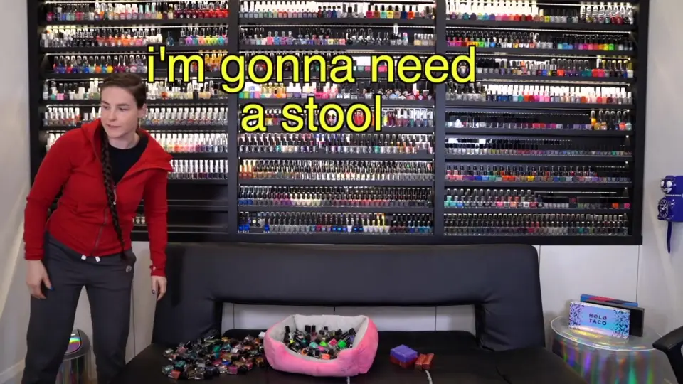 Nail art vlogger has over 1,700 nail polishes... and thanks her 5m viewers  for funding her pimped-up collection in annoying video | The Irish Sun