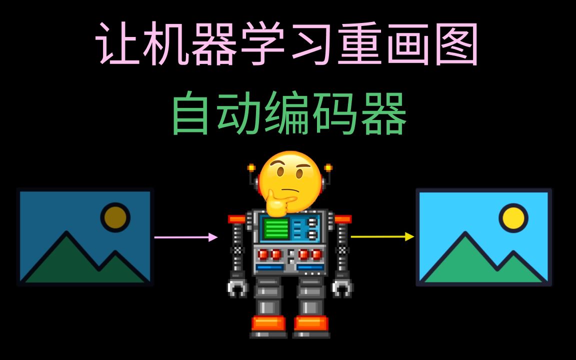 让机器学习重画图(自动编码器Autoencoder)哔哩哔哩bilibili