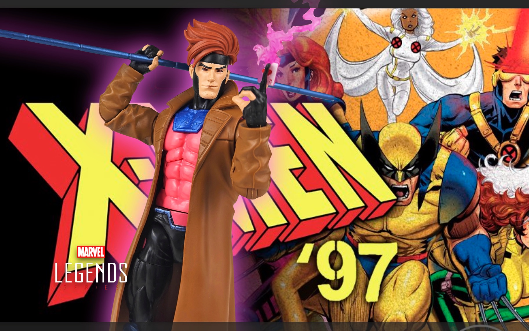 marvel legends 牌王 x战警97动画系列 挂卡 孩之宝漫威传奇可动人偶