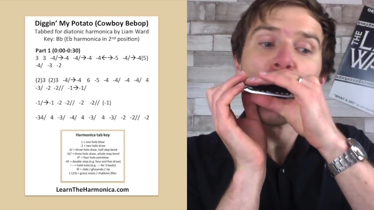 [图]Digging My Potato harmonica lesson (Cowboy Bebop soundtrack)