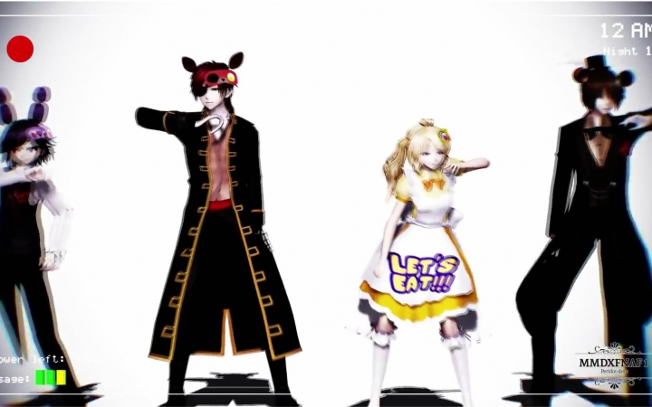 [图][MMD x FNaF]Sweet Devil Colate Remix[Freddy-Bonnie-Chica-Fox