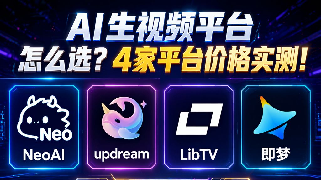 AI视频平台价格对比!即梦/NeoAI/LibTV/Updream哪家强?