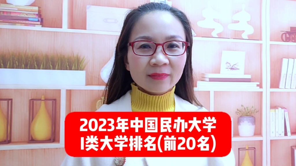 2023年,中国民办大学I类大学排名(前20名)哔哩哔哩bilibili