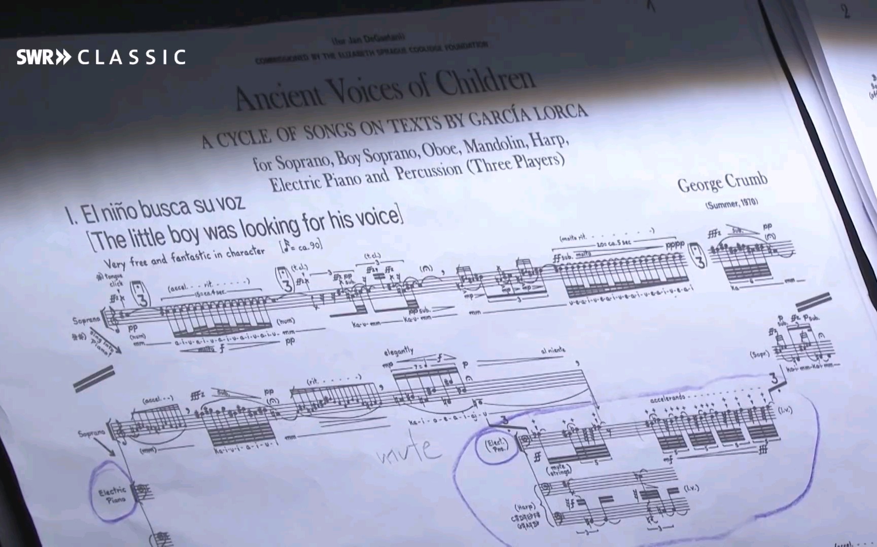 [图]George Crumb: Ancient Voices of Children 西南德广播交响乐团