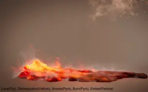 Скачать видео: 岩浆、火焰、粉尘。丝滑的组合表现