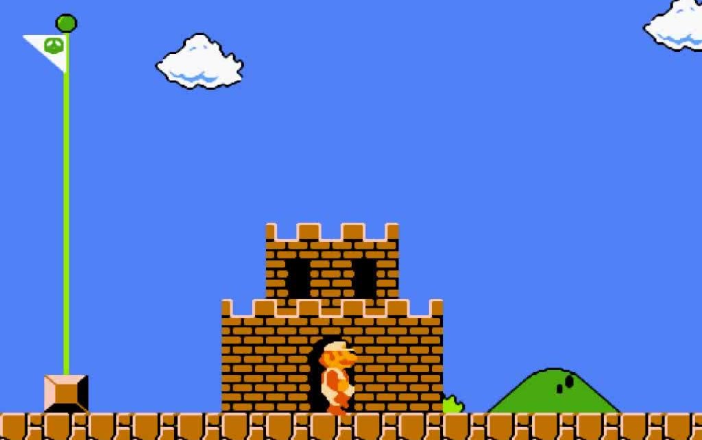 fc超级玛丽,不卡bug也能跳过第一关旗杆_哔哩哔哩 (゜-゜)つロ 干杯