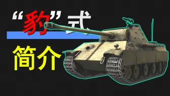 【PANZER系列】“豹”式中型坦克——简介