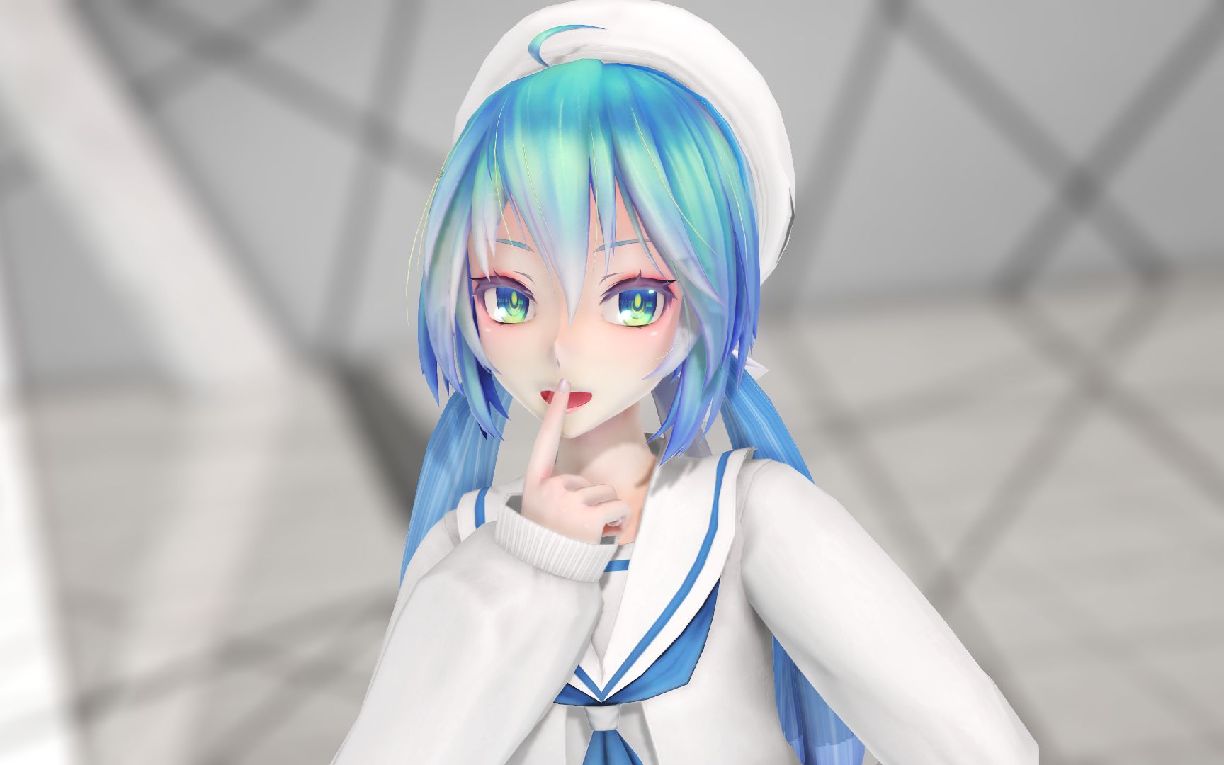 [图]【MMD】超元气水手服初音酱 - 星期五的早安