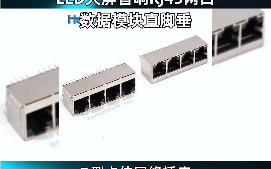 D型卡侬网络插座,LED大屏音响RJ45网口,数据模块直脚垂哔哩哔哩bilibili