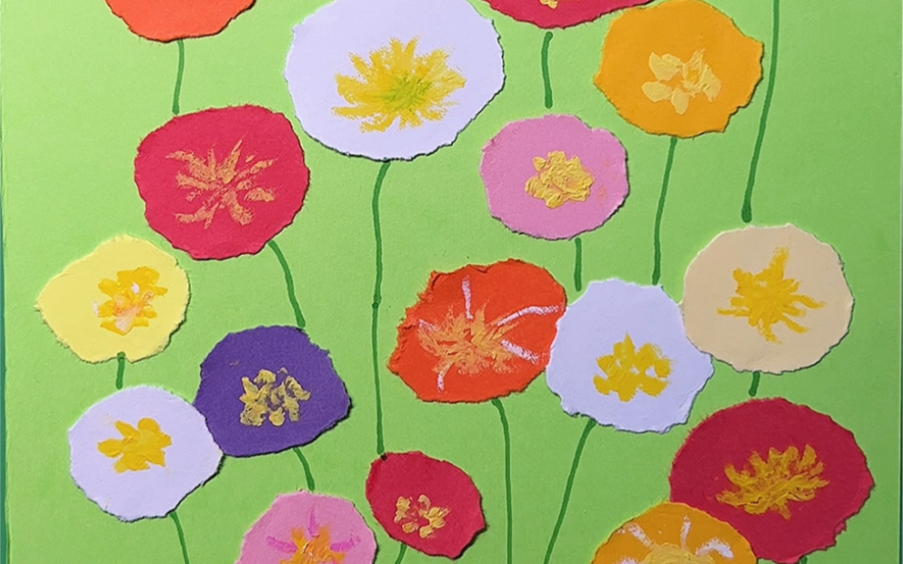 幼儿早教色彩认知撕贴画锻炼宝贝动手能力