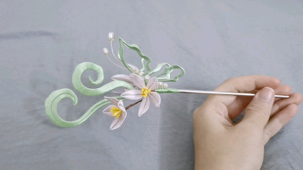 缠花发簪原创祥云蝶花簪