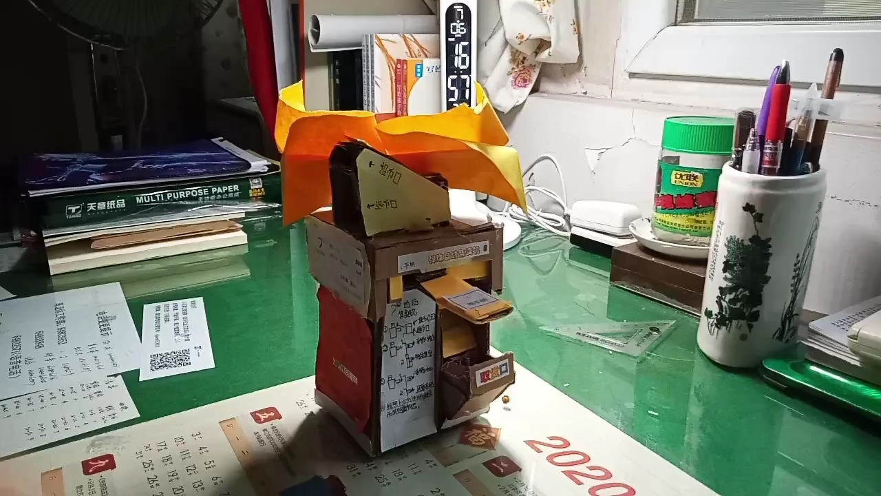 diy手工制作弹珠自动售卖机展示