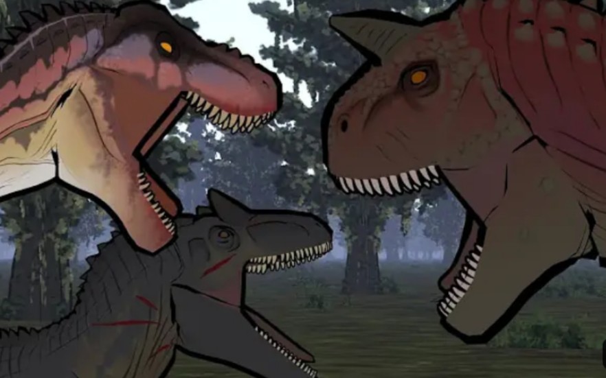 (油管搬运)迪士尼牛龙vs侏罗纪世界特暴与异特龙!(已更新后续)