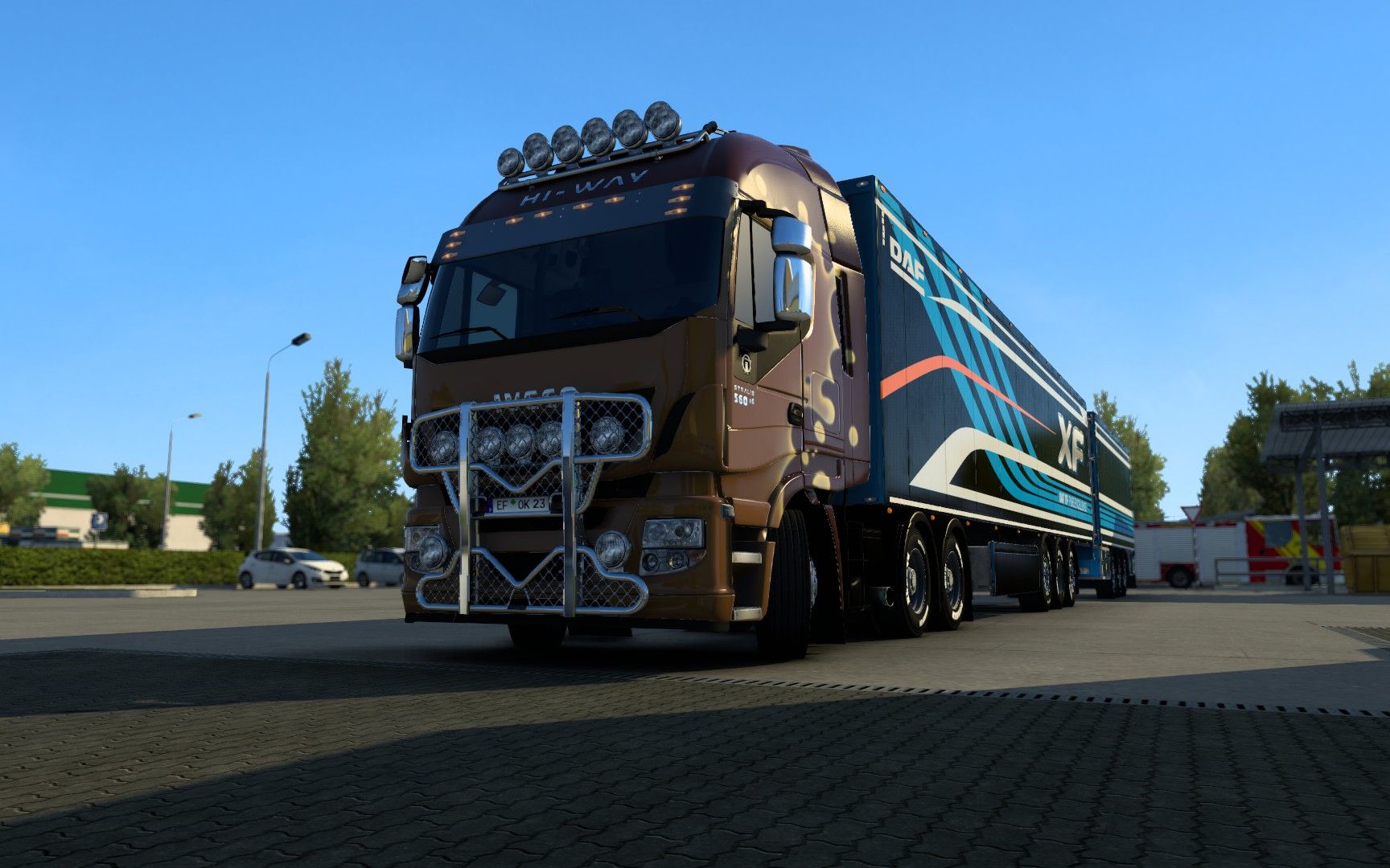 欧洲卡车模拟2-遨游德国#4 马路杀手 给修理站送钱啦