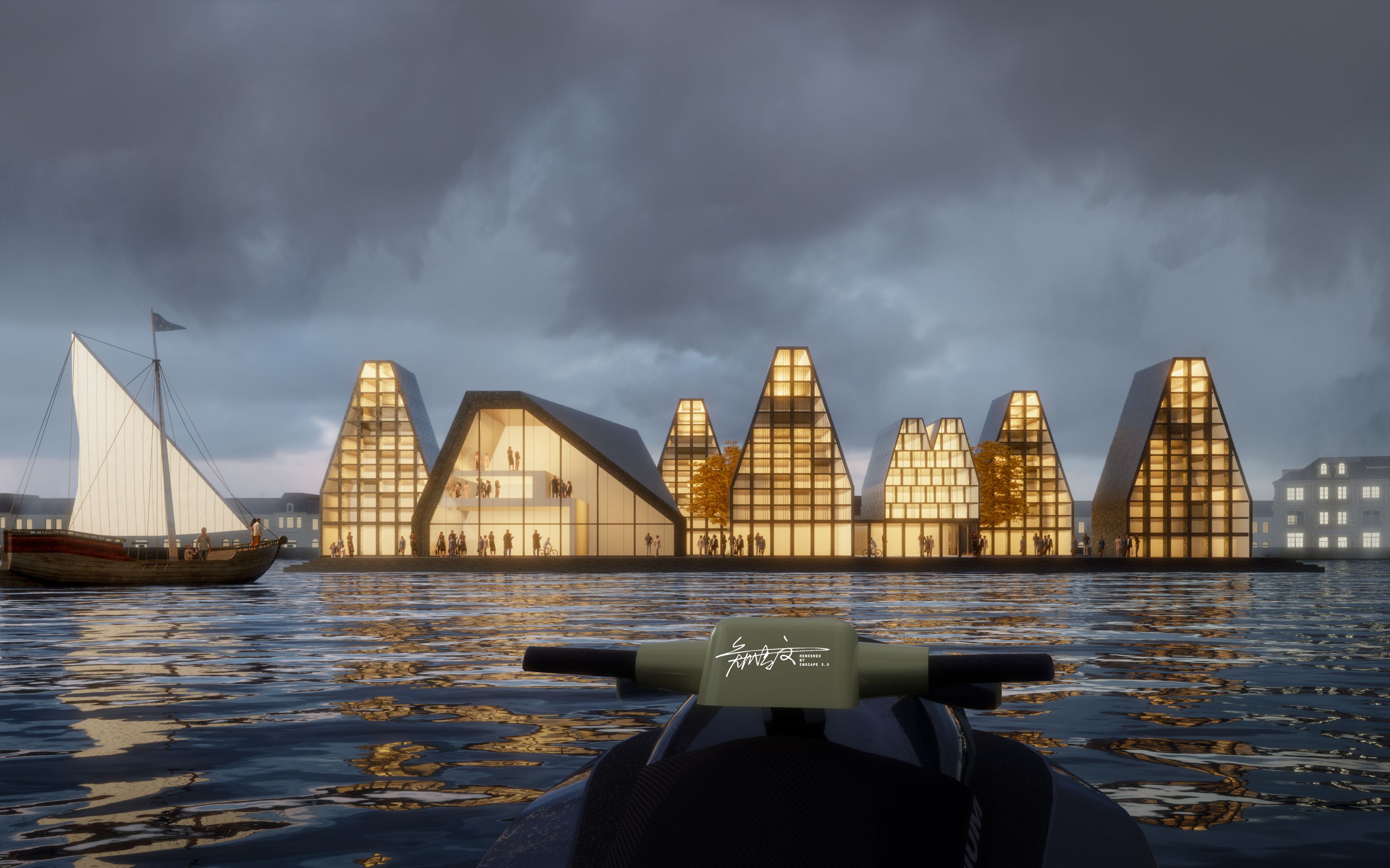 【enscape】玩玩滨水建筑_哔哩哔哩 (゜-゜)つロ 干杯~-bilibili