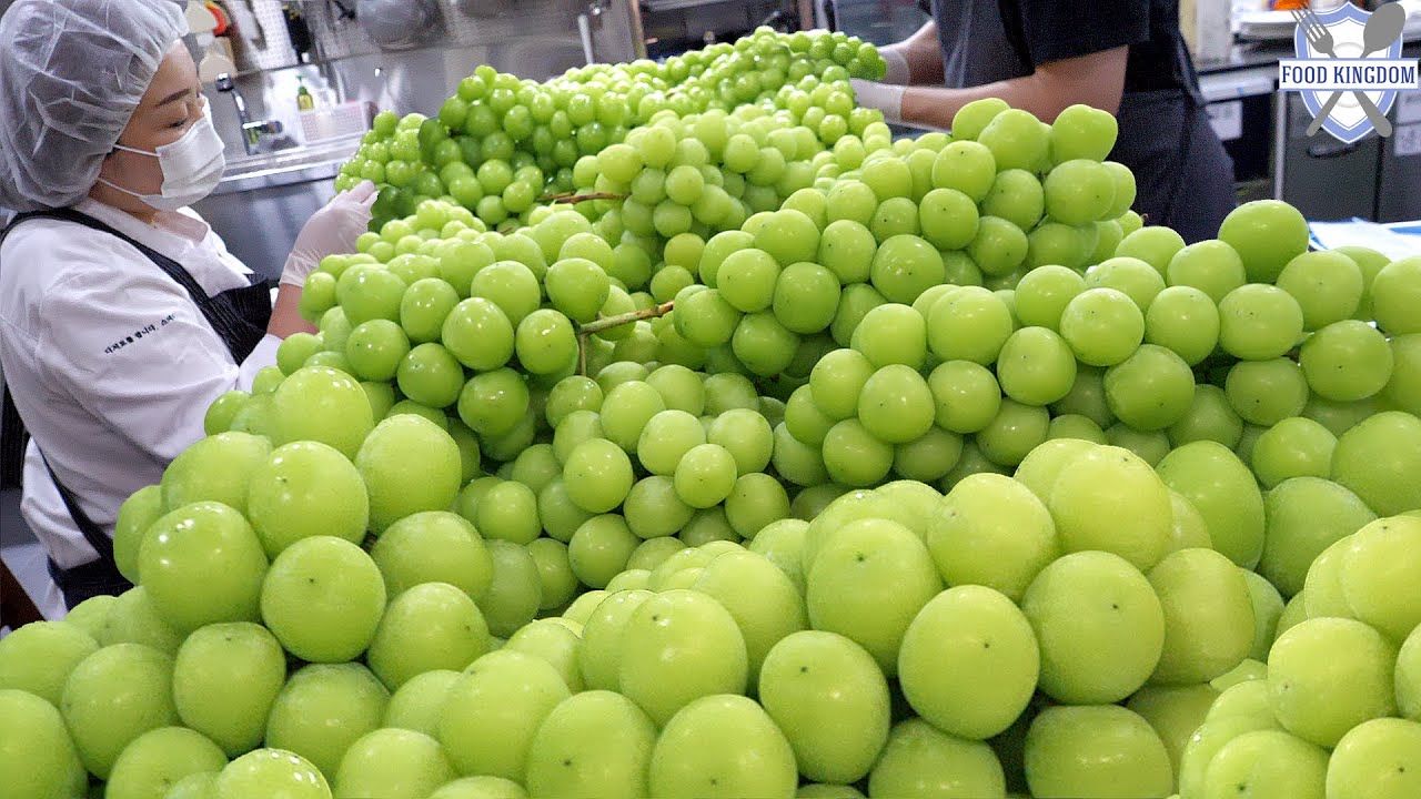 【 food kingdom】这是艺术! 韩国绿葡萄甜点