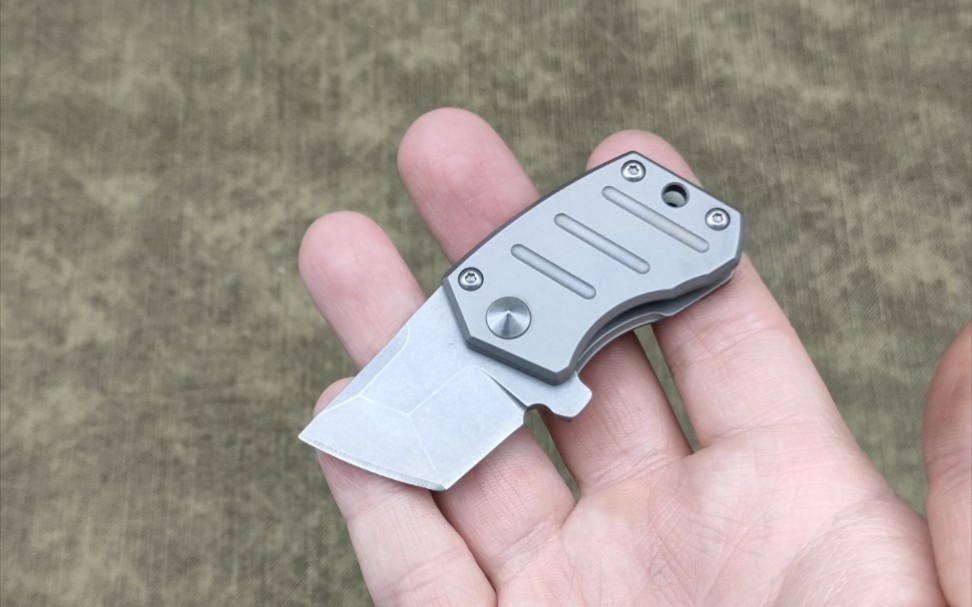 迷你钛合金小刀,随身便携钥匙扣快开小折刀,拆快递神器edc装备