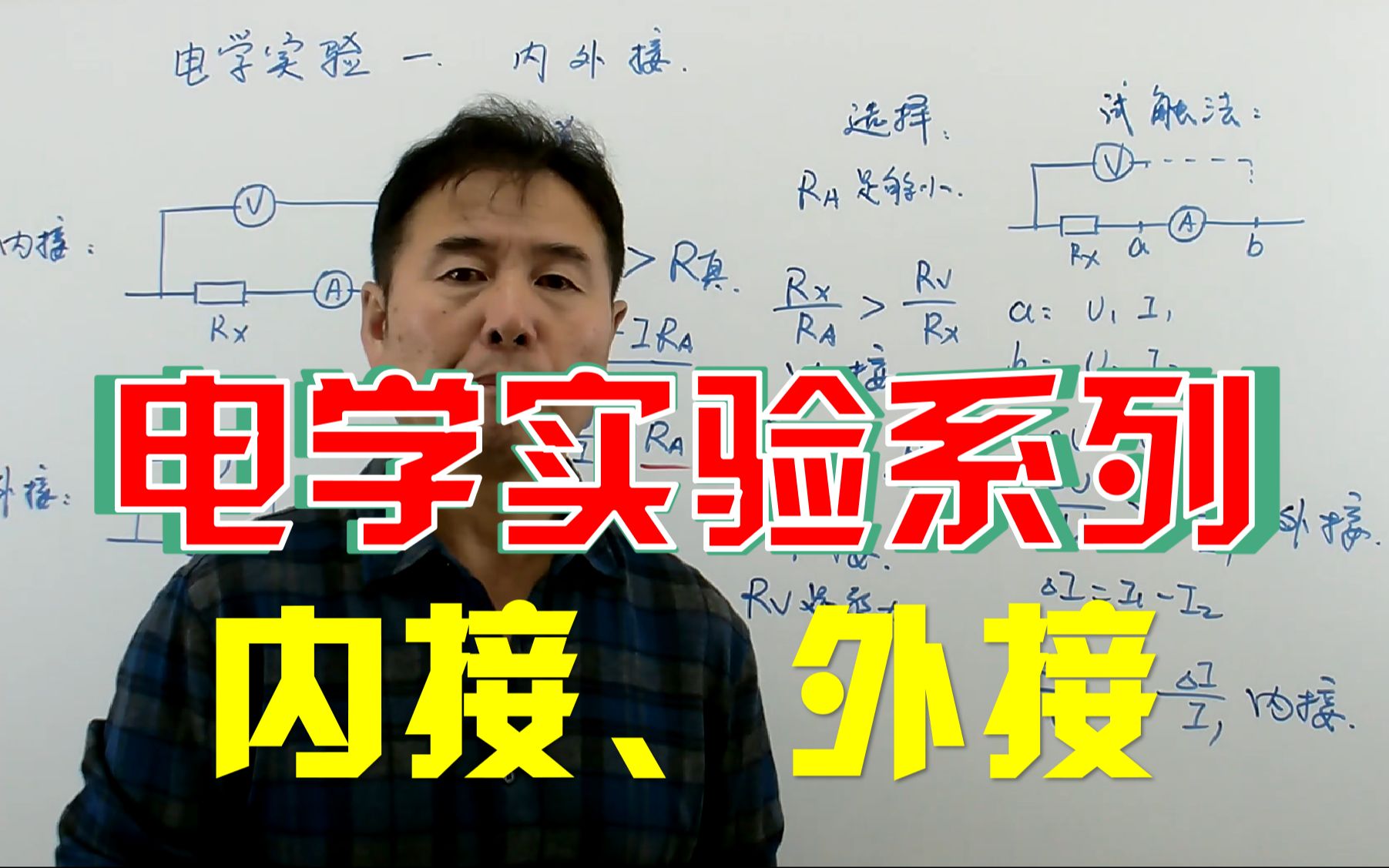 电学实验系列(一)——内接、外接问题哔哩哔哩bilibili