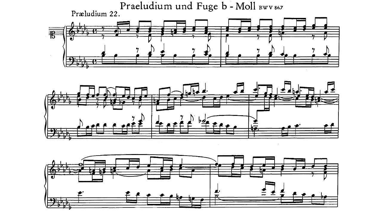 【巴赫/希夫】降b小调前奏曲与赋格 bwv 867