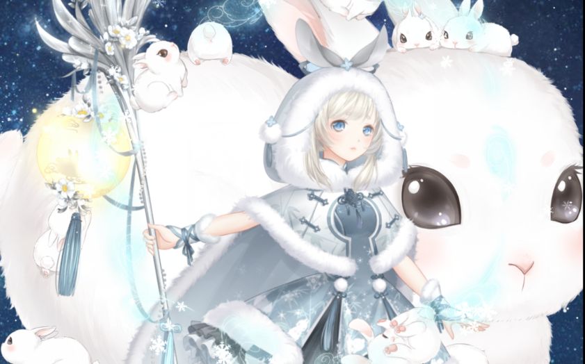 【奇迹暖暖】房日兔 张月鹿 满天繁星套装get