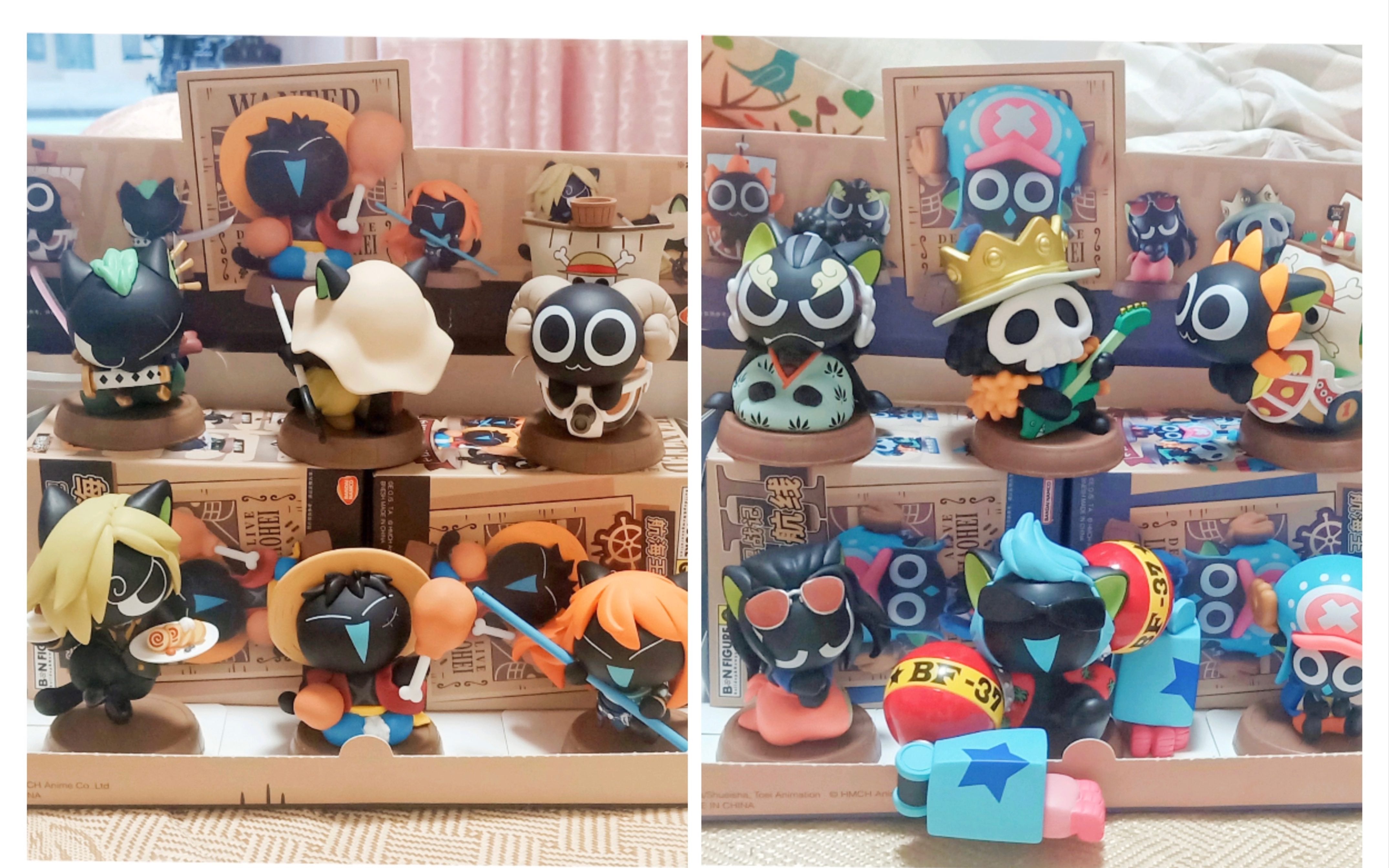 罗小黑海贼王联名盲盒浅拆个盒哈哈哈完全不知道怎么录拆盒视频权当是