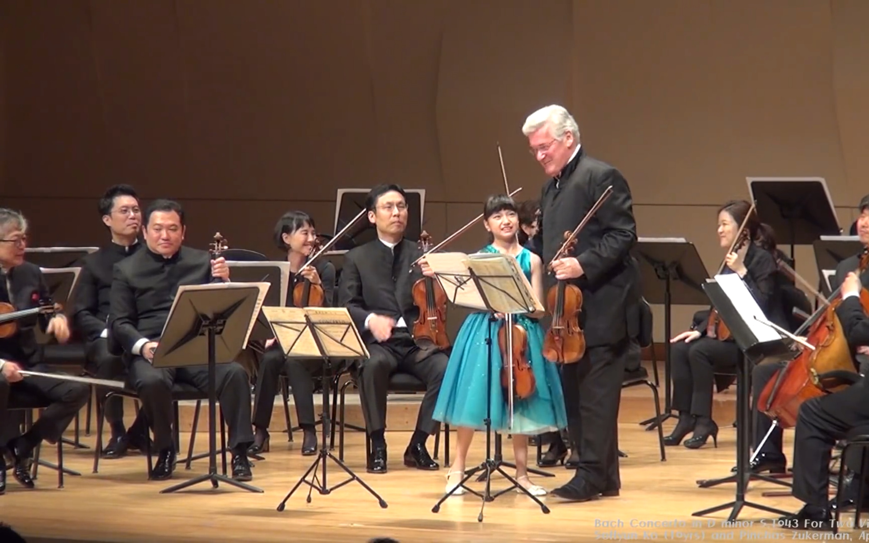 [图]巴赫 d小调双小提琴协奏曲 祖克曼 Zukerman - SoHyun Ko - Bach Concerto in D minor Two Violins