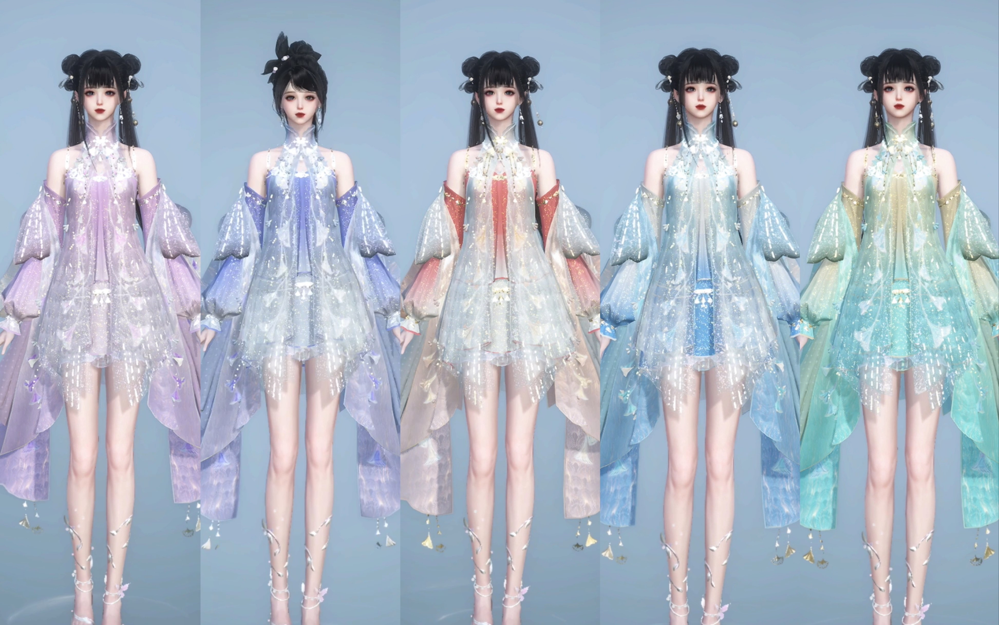 逆水寒六元新衣服 霜天凝露 衣服染色无偿分享 含码