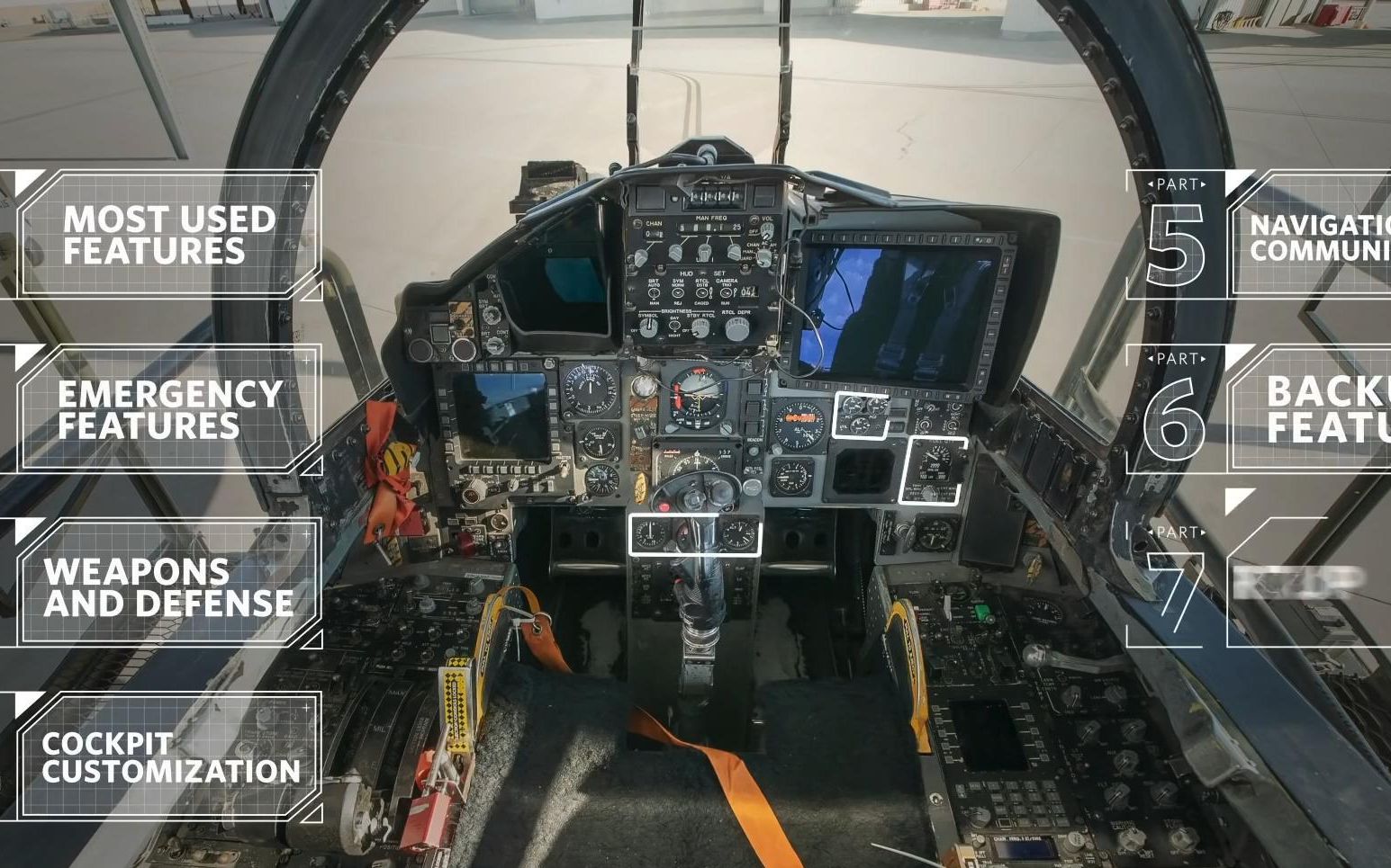 美军飞行员介绍f-15座舱及冷启动—纯手动翻译