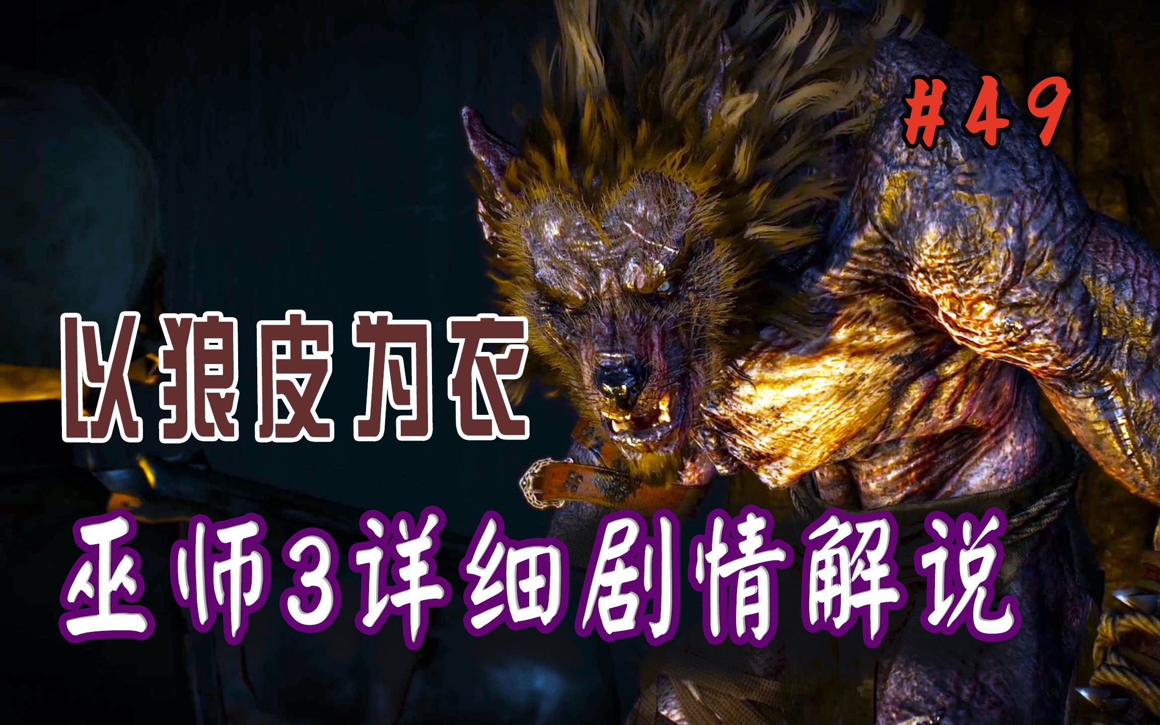 养老番【巫师3:狂猎】游戏流程解说|以狼皮为衣攻略