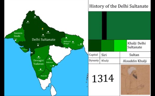 【印度史】德里苏丹国历史地图——每年哔哩哔哩bilibili