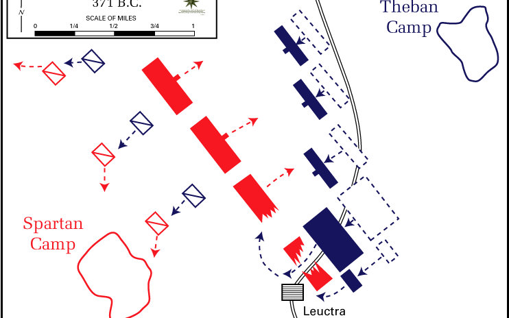 遇事不妙打斜击!斜线战术讲解演示:从留克特拉战役到全面战争