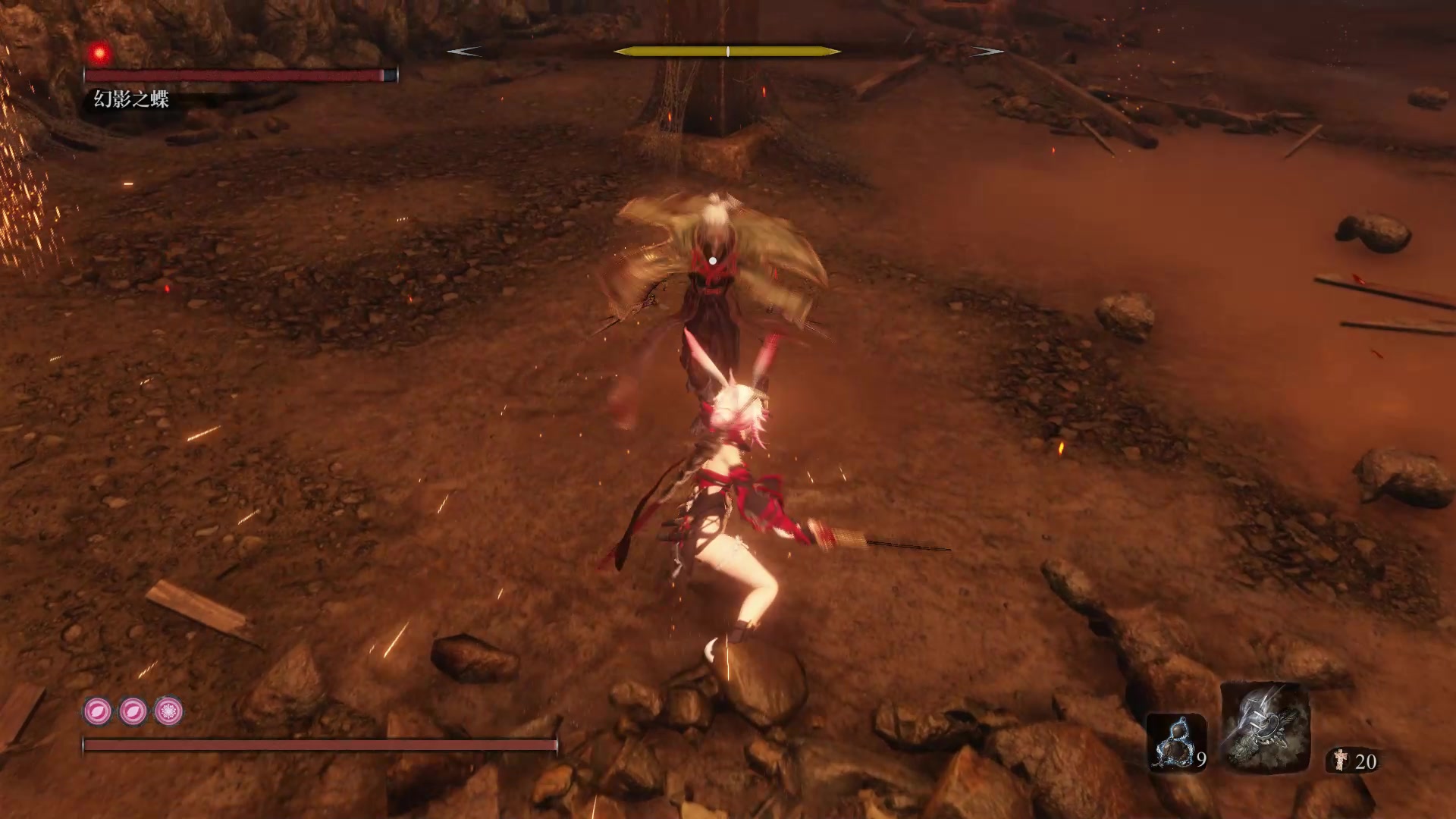 只狼师徒之间的较量幻影之蝶不知道这算不算无伤关于幻术的问题看简介