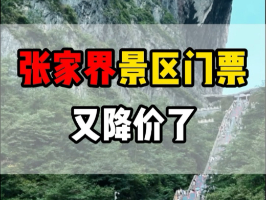 张家界景区门票又降价了.从12月1号到次年的三月份之间,来张家界都可以享受优惠门票.#张家界旅游攻略 #张家界旅游 #张家界天门山旅游攻略哔哩哔...