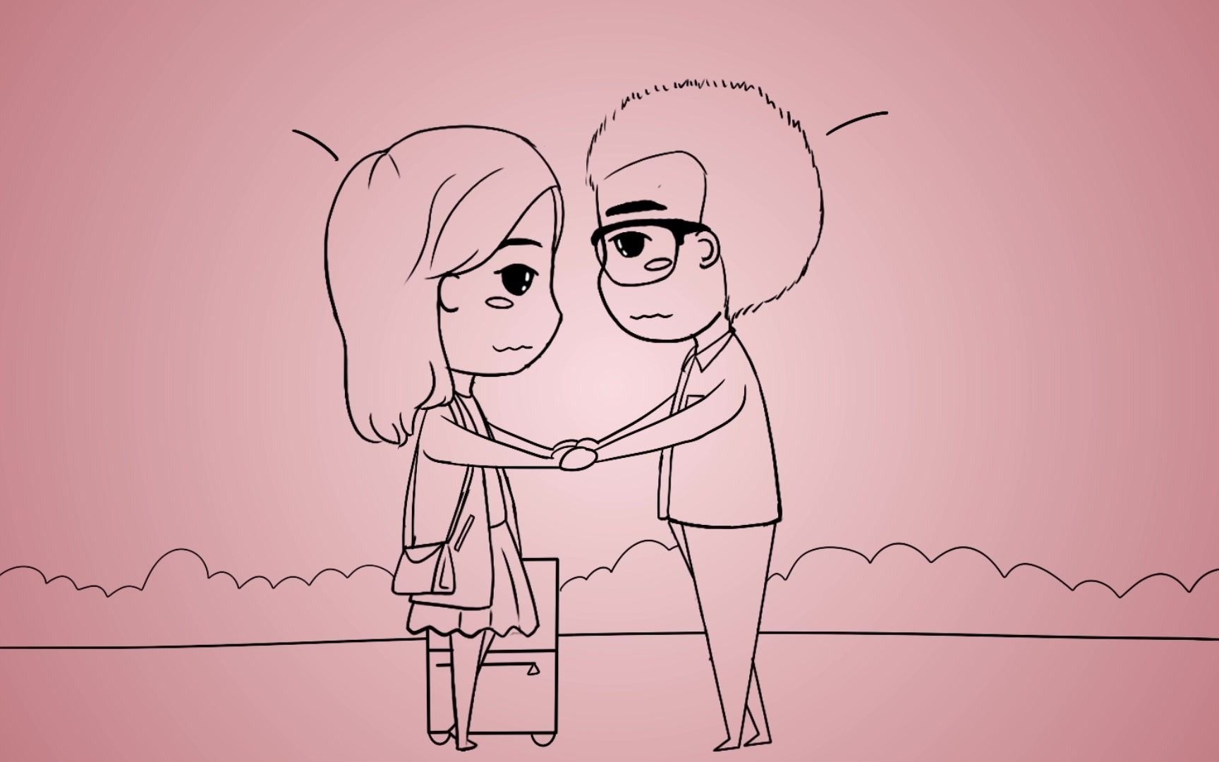 创意婚礼爱情表白手绘卡通漫画动画求婚视频03_哔哩哔哩 (゜-゜)つロ