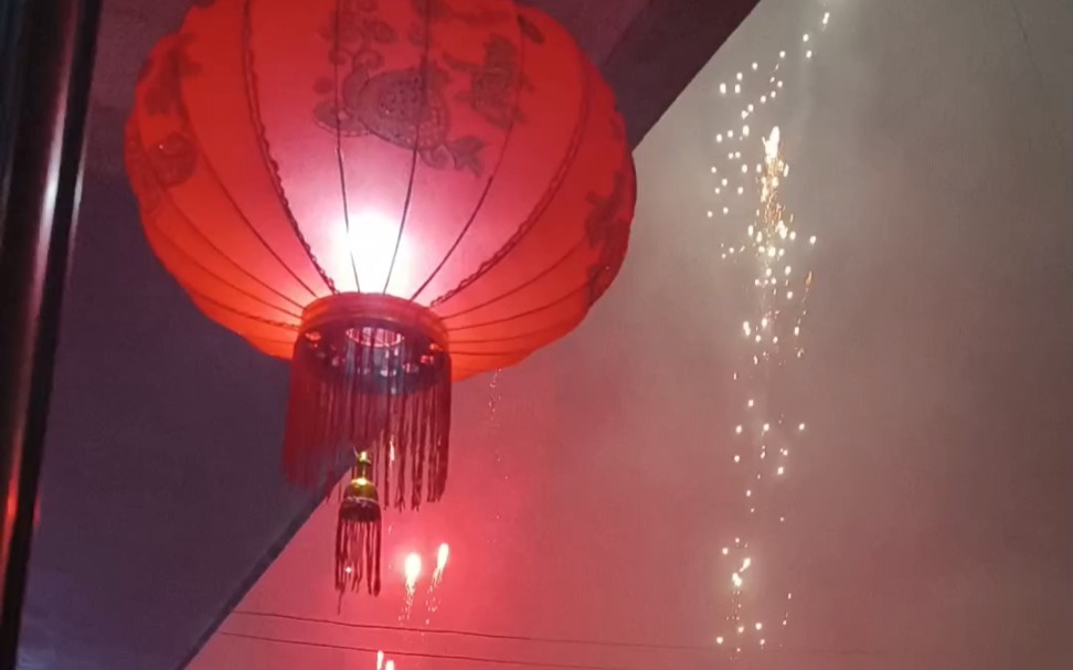 场面有点大,全村集体整点放烟花爆竹,祝大家新年快乐!哔哩哔哩bilibili