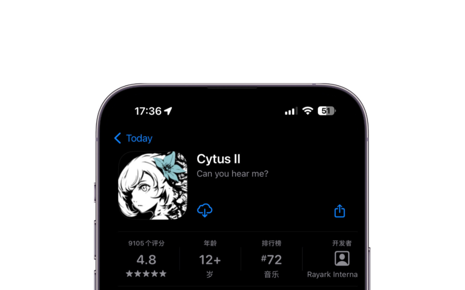 音乐游戏“Cytus II ”庆祝6周年Google Play /App Store 买断限免!哔哩哔哩bilibili