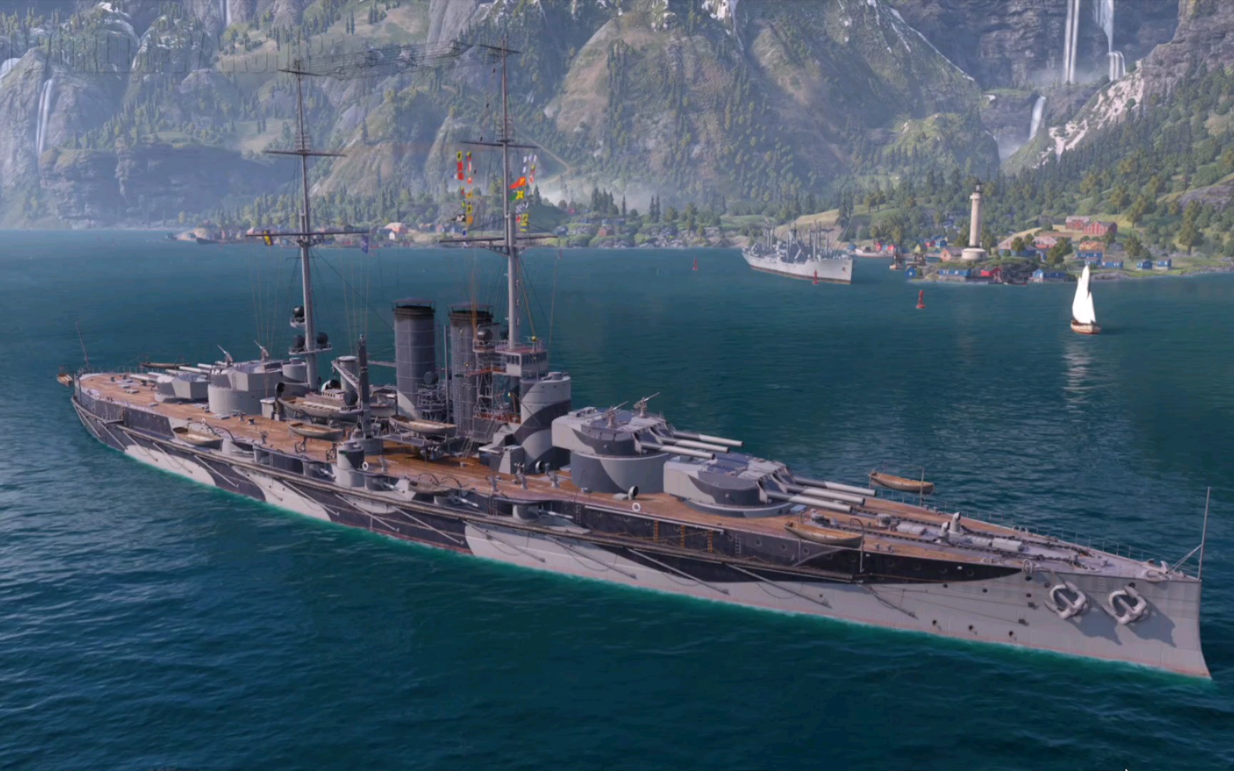 【战舰世界】港口舔船:联合力量-奥匈帝国唯一一级无畏舰_哔哩哔哩