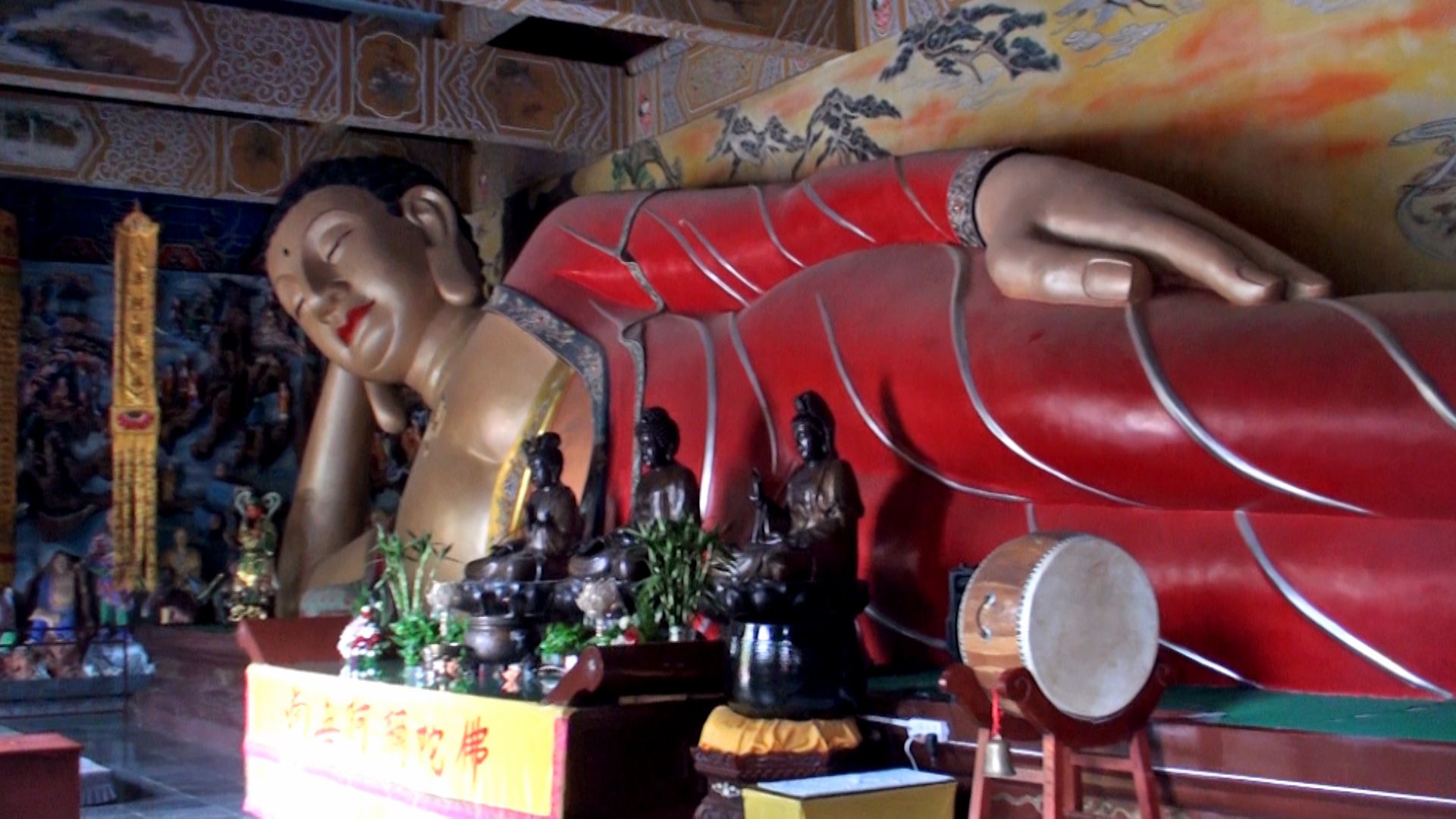 蓝田下悟真寺 佛教净土宗的祖庭 长达18米的唐风格大卧佛