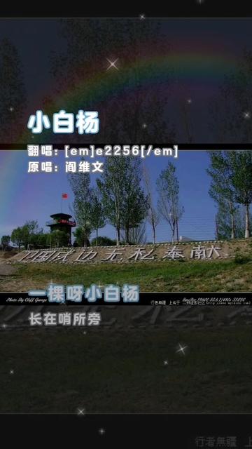 (小白杨阎维文)哔哩哔哩bilibili