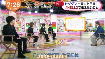 【中字番组】观看了来自全国各地的『HELLO挑战』视频 - HELLO - 闹钟テレビ - 20200811 - Official髭男dism