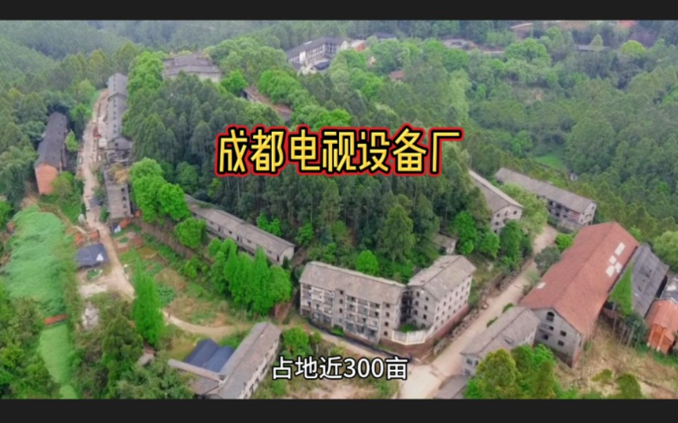 成都电视设备厂,生活区建在了山头上,厂区藏在山沟里,站在山头看不到山沟里的厂房,好隐蔽哔哩哔哩bilibili