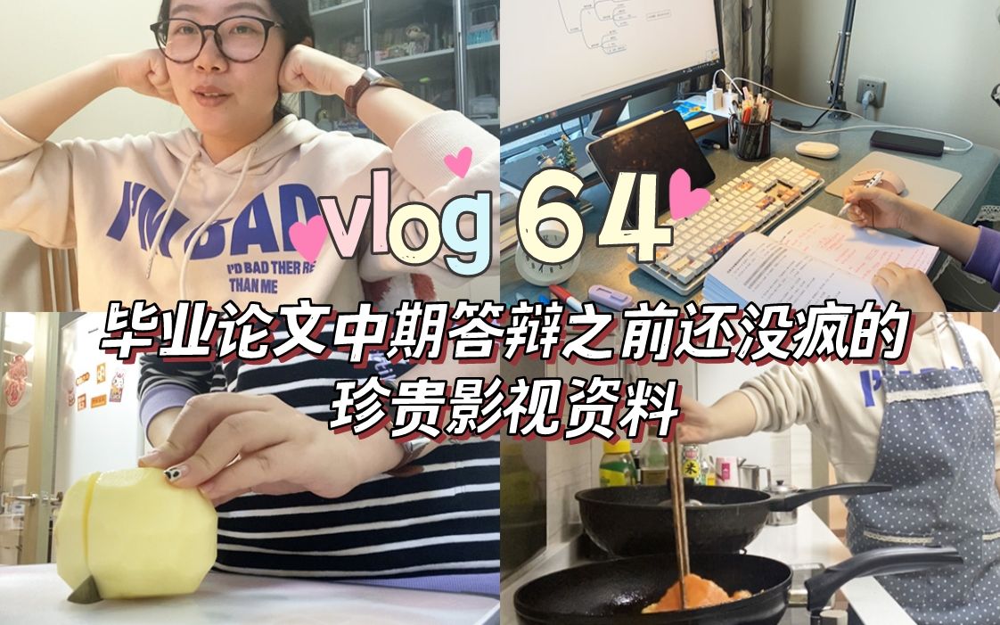 【Vlog64】毕业论文中期答辩之前还没疯的珍贵影像资料|人不应该沉迷于看电视剧|自制酸奶碗|我是空气炸锅狂热爱好者|新的分装眼影盘|越减越肥哔哩哔哩...