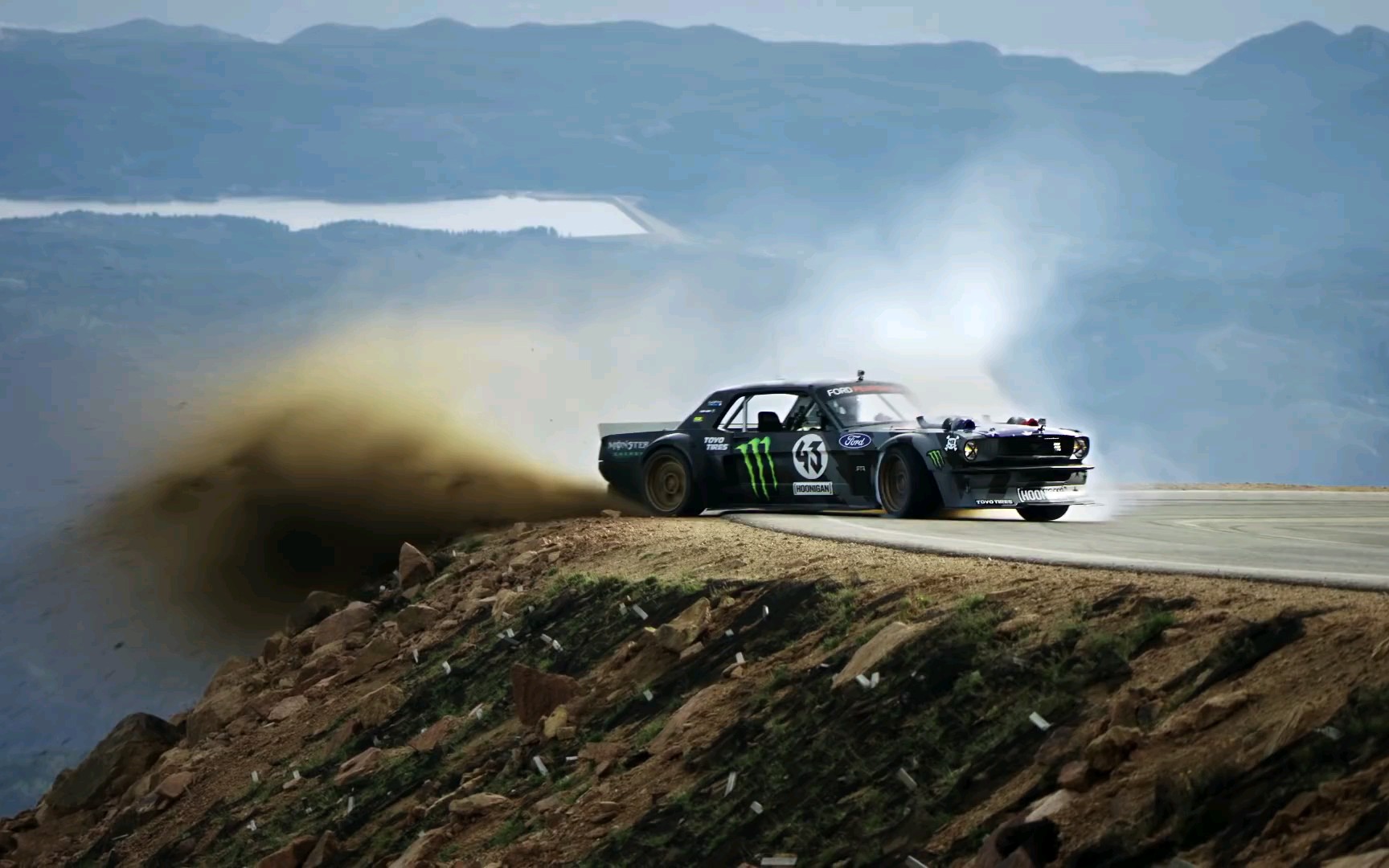 砖叔ken block暴力漂移,感受1400hp福特野马的狂躁