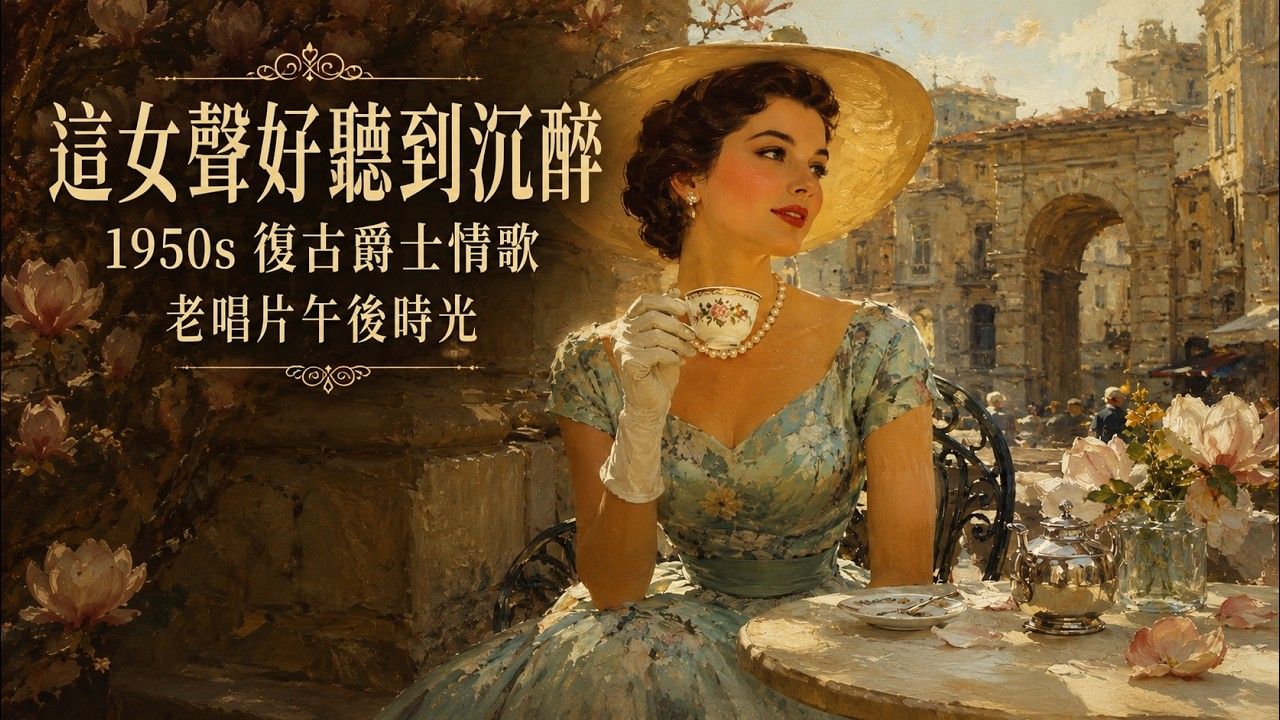 ? 这女声超好听到沉醉｜1950s复古爵士情歌精选 ?｜微醺咖啡馆与老唱片的午后时光｜脑袋降噪・阅读放松 BGM