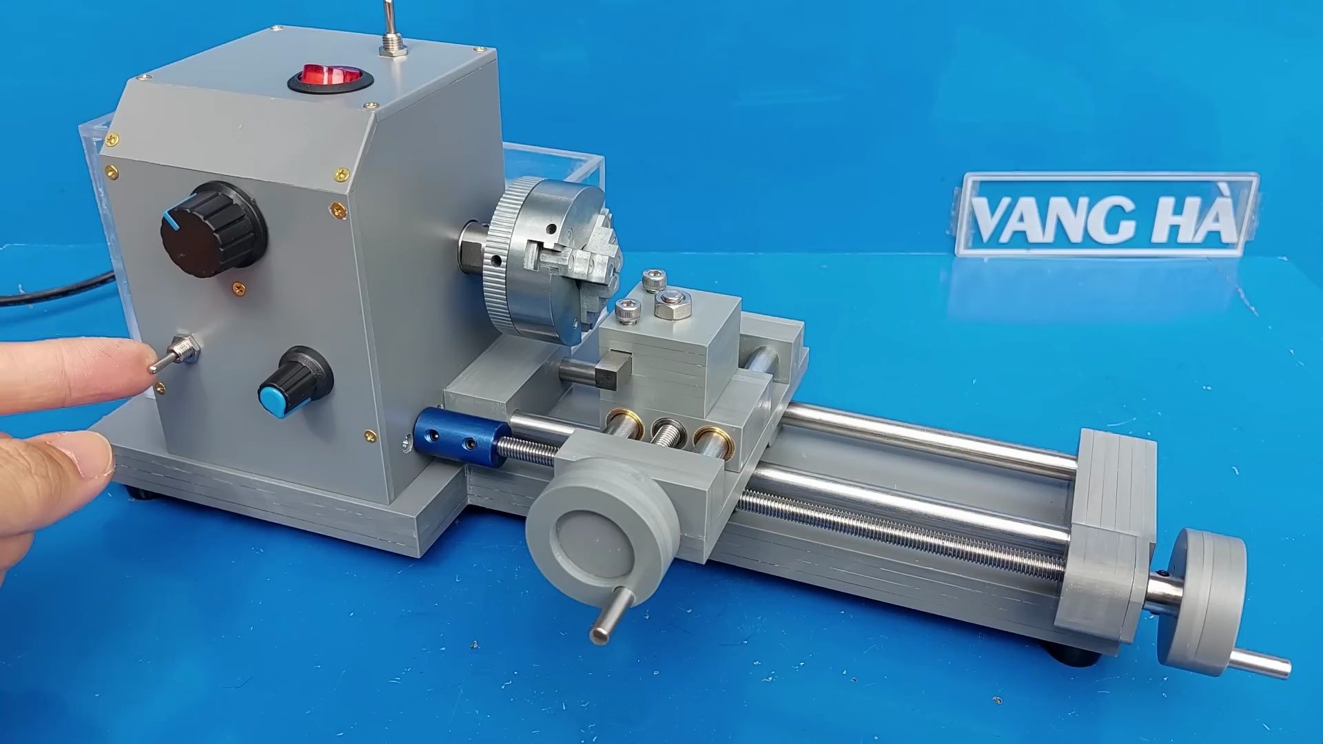 在家自制pvc车床