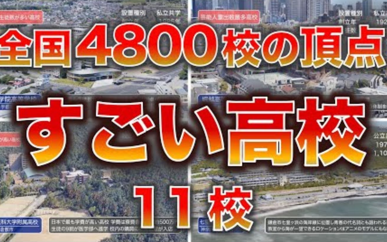 各种意义上都很厉害的11所日本高中:毕业生一个比一个出名【科普】哔哩哔哩bilibili