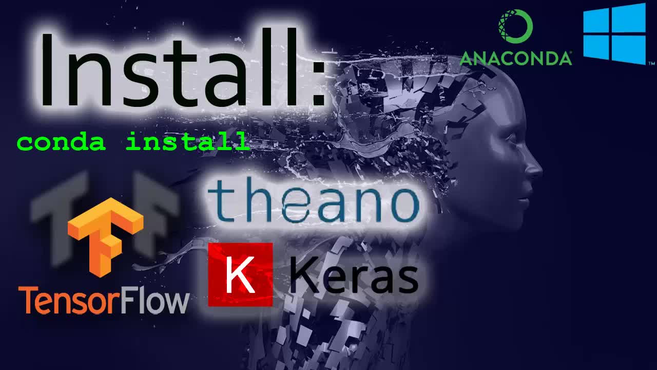 Install Tensorflow GPU Keras and Theano for Anaconda Navigator in Windows. Ste哔哩哔哩bilibili