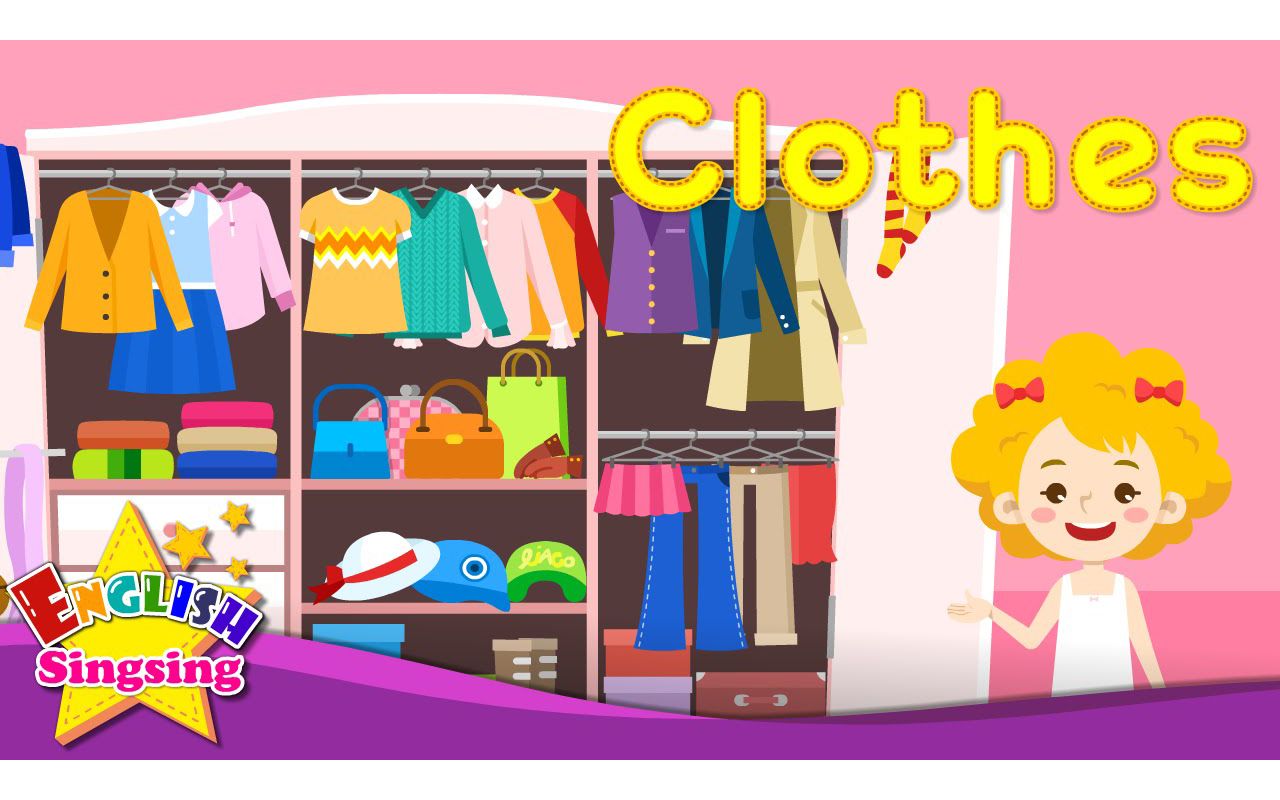 [图]Kids vocabulary - Clothes - clothing - Learn English for kids - English educatio