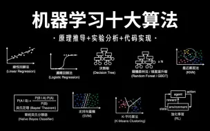 Скачать видео: 这也太全了！回归算法、聚类算法、决策树、随机森林、神经网络、贝叶斯算法、支持向量机等十大机器学习算法一口气学完！