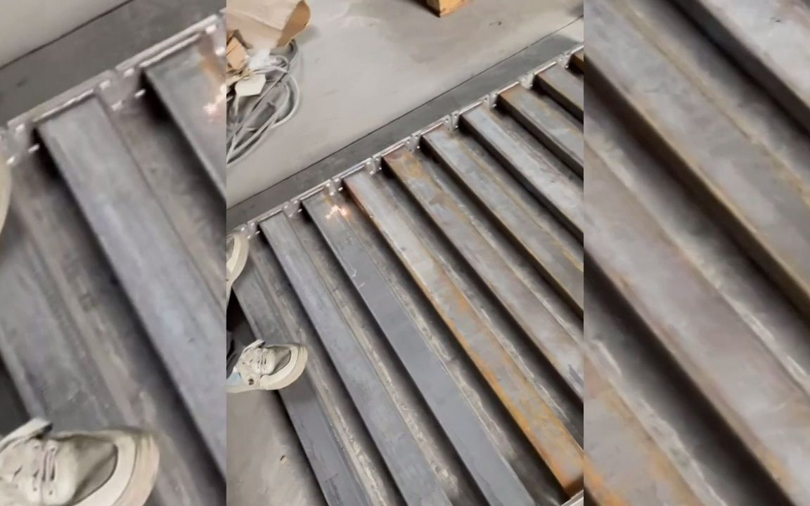 激光除锈机现场 大鹏激光除锈清洗设备